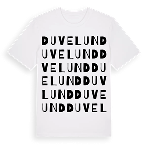 Duvelund ordlek t-shirt – ekologisk bomull t-shirt från Pinshirt