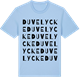 Blue Soul t-shirt med Duvelycke ordlek t-shirt