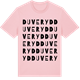 Pink Cotton t-shirt med Duveryd ordlek t-shirt