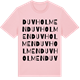Pink Cotton t-shirt med Duvholmen ordlek t-shirt