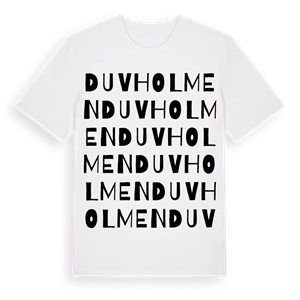 Duvholmen ordlek t-shirt – ekologisk bomull t-shirt från Pinshirt