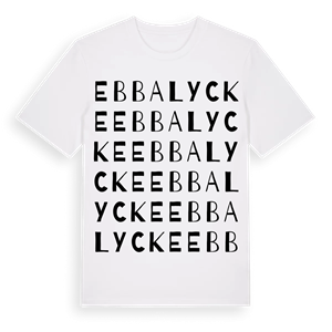Ebbalycke ordlek t-shirt – ekologisk bomull t-shirt från Pinshirt