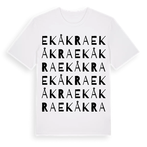 Ekåkra ordlek t-shirt – ekologisk bomull t-shirt från Pinshirt