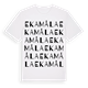White t-shirt med Ekamåla ordlek t-shirt