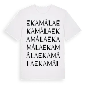Ekamåla ordlek t-shirt – ekologisk bomull t-shirt från Pinshirt