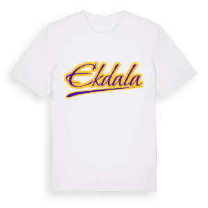 Ekdala baseball t-shirt – ekologisk bomull t-shirt från Pinshirt