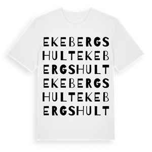 Ekebergshult ordlek t-shirt – ekologisk bomull t-shirt från Pinshirt