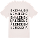 Vintage White t-shirt med Ekemålen ordlek t-shirt