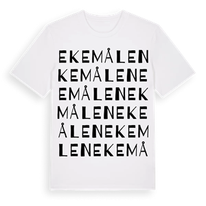 Ekemålen ordlek t-shirt – ekologisk bomull t-shirt från Pinshirt
