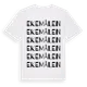 White t-shirt med Ekemålen ordlek t-shirt