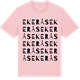 Pink Cotton t-shirt med Ekerås ordlek t-shirt
