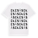 White t-shirt med Ekesås ordlek t-shirt