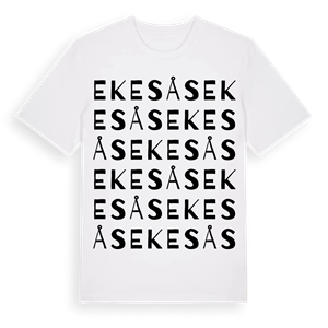 Ekesås ordlek t-shirt – ekologisk bomull t-shirt från Pinshirt