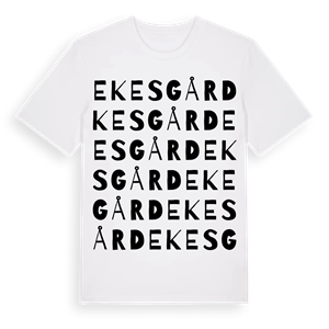 Ekesgård ordlek t-shirt – ekologisk bomull t-shirt från Pinshirt