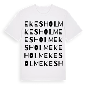 Ekesholm ordlek t-shirt – ekologisk bomull t-shirt från Pinshirt