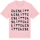 Pink Cotton t-shirt med Ekeslätt ordlek t-shirt