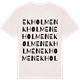 Vintage White t-shirt med Ekholmen ordlek t-shirt