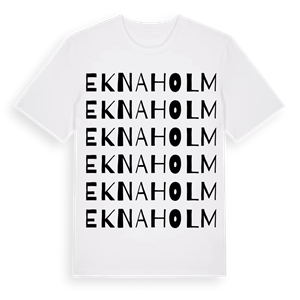 Eknaholm ordlek t-shirt – ekologisk bomull t-shirt från Pinshirt