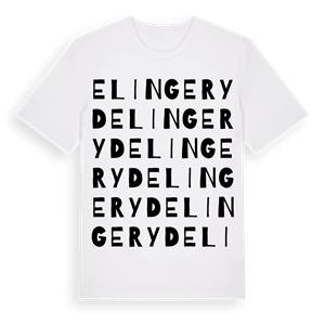 Elingeryd ordlek t-shirt – ekologisk bomull t-shirt från Pinshirt