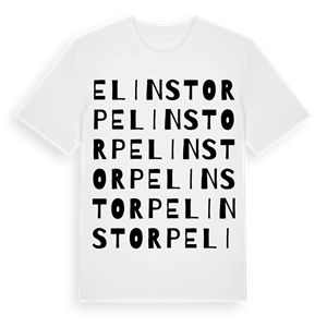 Elinstorp ordlek t-shirt – ekologisk bomull t-shirt från Pinshirt