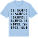 Blue Soul t-shirt med Elisköp ordlek t-shirt