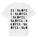 Elisköp ordlek t-shirt