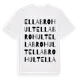 White t-shirt med Ellabrohult ordlek t-shirt