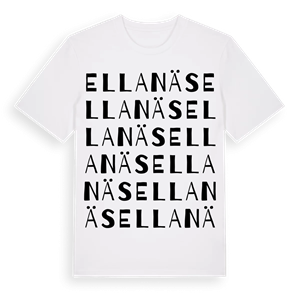 Ellanäs ordlek t-shirt – ekologisk bomull t-shirt från Pinshirt
