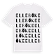 White t-shirt med Elleböke ordlek t-shirt