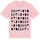 Pink Cotton t-shirt med Elmtaryd ordlek t-shirt
