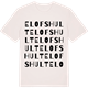 Vintage White t-shirt med Elofshult ordlek t-shirt