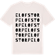 Vintage White t-shirt med Elofstorp ordlek t-shirt