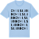 Blue Soul t-shirt med Emilslund ordlek t-shirt