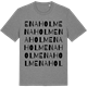 Mid Heather Gray t-shirt med Enaholm ordlek t-shirt