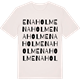 Vintage White t-shirt med Enaholm ordlek t-shirt