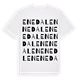 White t-shirt med Enedalen ordlek t-shirt