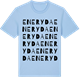Blue Soul t-shirt med Eneryda ordlek t-shirt