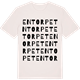 Vintage White t-shirt med Entorpet ordlek t-shirt