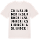 Vintage White t-shirt med Erikslund ordlek t-shirt