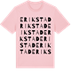 Pink Cotton t-shirt med Erikstad ordlek t-shirt
