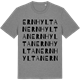 Mid Heather Gray t-shirt med Ernhyltan ordlek t-shirt