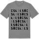 Mid Heather Gray t-shirt med Eskilsö ordlek t-shirt