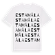 White t-shirt med Estamåla ordlek t-shirt