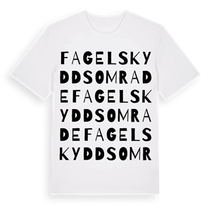 Fagelskyddsomrade ordlek t-shirt – ekologisk bomull t-shirt från Pinshirt