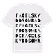 Fagelskyddsomrade ordlek t-shirt