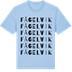 Blue Soul t-shirt med Fågelvik ordlek t-shirt