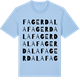 Blue Soul t-shirt med Fagerdala ordlek t-shirt