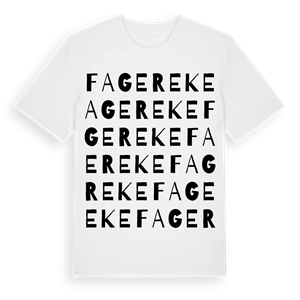 Fagereke ordlek t-shirt – ekologisk bomull t-shirt från Pinshirt