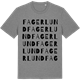 Mid Heather Gray t-shirt med Fagerlund ordlek t-shirt