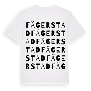 Fägerstad ordlek t-shirt – ekologisk bomull t-shirt från Pinshirt